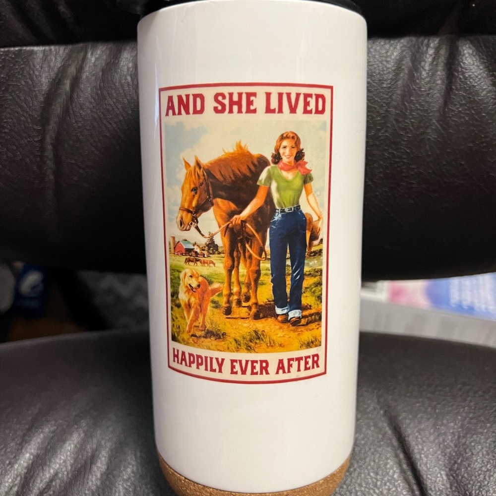 Tractor Supply Ceramic and Cork Travel Mug